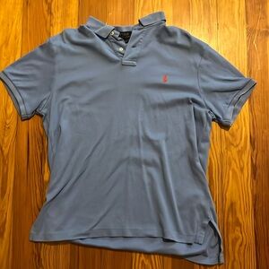 Ralph Lauren Men’s Polo T-shirt.  Size Medium.  Grey-blue color